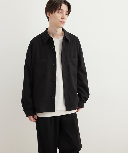JUNRED(ジュンレッド)の「ワタ染めWポケットビッグブルゾン(ブルゾン・メンズ・ブラック/オフホワイト/ブルー系その他4・S/M/L)」の18枚目の写真