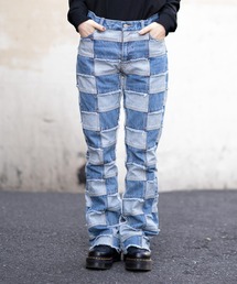 X-girl | PATCHWORK DENIM FLARE PANTS(デニムパンツ)