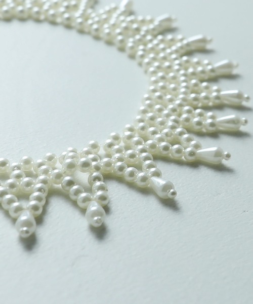 【追跡付】ホワイト縁取りのCC♡超限定♪パールネックレス 希少バロックパール♪高品質◇silver925◇淡水ベビーパール