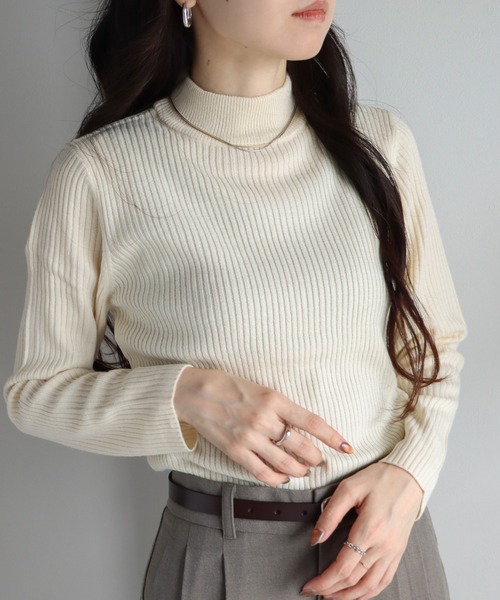 美品　Rene　ネックビジューニット 楽天市場】ビジュー 襟（ニット・セーター｜トップス
