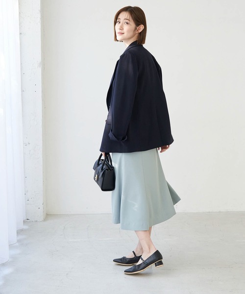 ROPE' PICNIC(ロペピクニック)の「リボンベルテッドスカート(スカート・レディース・ベージュ/ネイビー/ライトグリーン・36/38/40)」の10枚目の写真