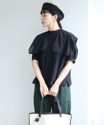 yuni | キュプラコットン　トリプルワッシャーchorus collar　ブラウス(シャツ/ブラウス)