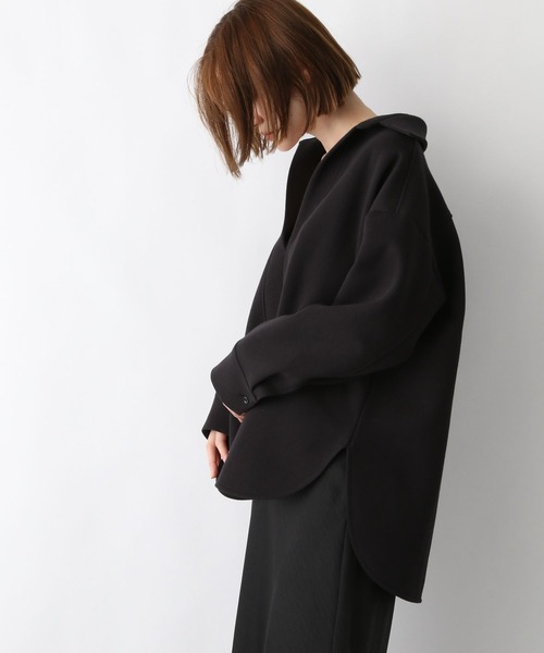 A part by（アパートバイ）の「ボンディングVプルオーバー 264368（その他トップス・レディース・ライトグレー/ブラック・FREE）」の6枚目の写真