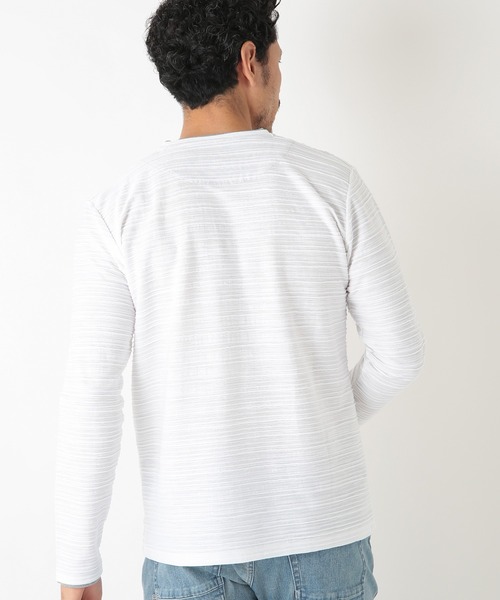 MEN'S BIGI（メンズビギ）の「スラブタック天竺 Vネックカットソー　made in japan（Tシャツ/カットソー・メンズ・ホワイト/グレー/インディゴブルー・01/02/03）」の15枚目の写真