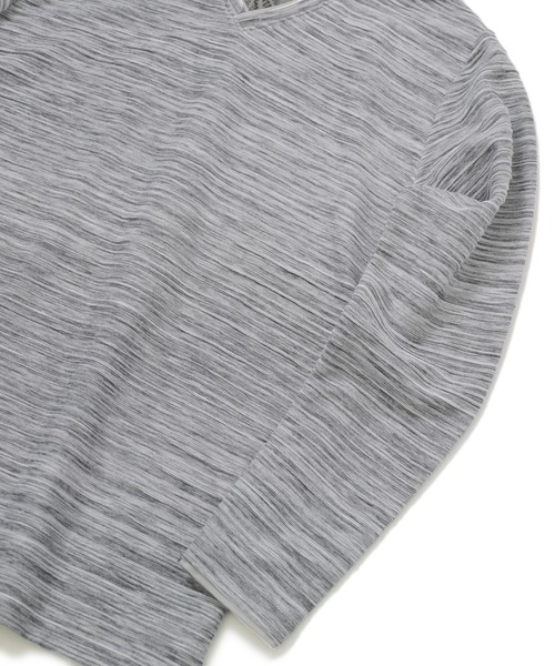 MEN'S BIGI（メンズビギ）の「スラブタック天竺 Vネックカットソー　made in japan（Tシャツ/カットソー・メンズ・ホワイト/グレー/インディゴブルー・01/02/03）」の17枚目の写真