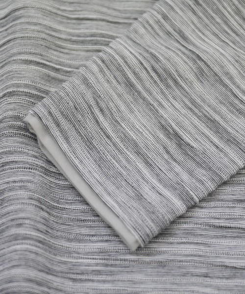 MEN'S BIGI（メンズビギ）の「スラブタック天竺 Vネックカットソー　made in japan（Tシャツ/カットソー・メンズ・ホワイト/グレー/インディゴブルー・01/02/03）」の18枚目の写真