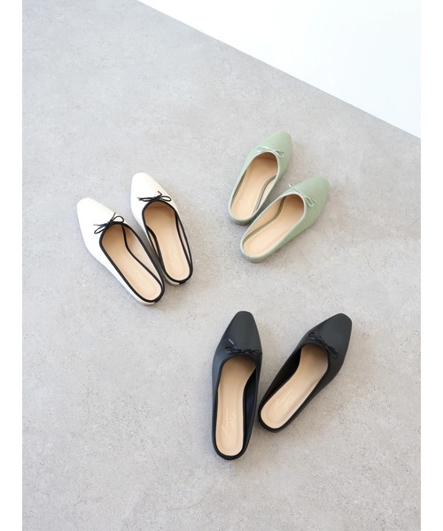 AMERICAN HOLIC(アメリカンホリック)の「バレエミュール(バレエシューズ・レディース・ブラック/グリーン/アイボリー・S/M/L)」の8枚目の写真