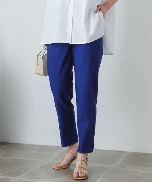 SENSE OF PLACE by URBAN RESEARCH（センスオブプレイスバイアーバンリサーチ）の「ストレッチスリムテーパードパンツ（その他パンツ・レディース・ブラック/カーキ/ピンクベージュ/ライトベージュ/ブルー/グリーン・SMALL/MEDIUM/LARGE/X-SMALL/TALL）」の5枚目の写真