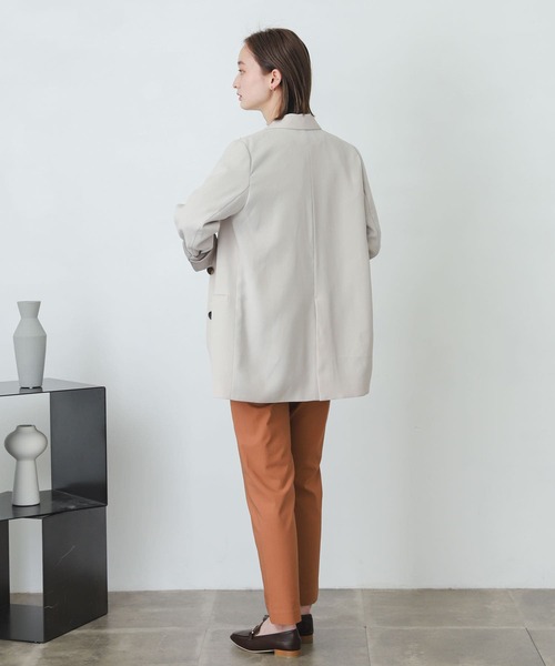 SENSE OF PLACE by URBAN RESEARCH（センスオブプレイスバイアーバンリサーチ）の「ストレッチスリムテーパードパンツ（その他パンツ・レディース・ブラック/カーキ/ピンクベージュ/ライトベージュ/ブルー/グリーン・SMALL/MEDIUM/LARGE/X-SMALL/TALL）」の14枚目の写真