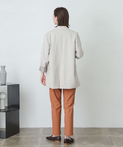 SENSE OF PLACE by URBAN RESEARCH（センスオブプレイスバイアーバンリサーチ）の「ストレッチスリムテーパードパンツ（その他パンツ・レディース・ブラック/カーキ/ピンクベージュ/ライトベージュ/ブルー/グリーン・SMALL/MEDIUM/LARGE/X-SMALL/TALL）」の15枚目の写真