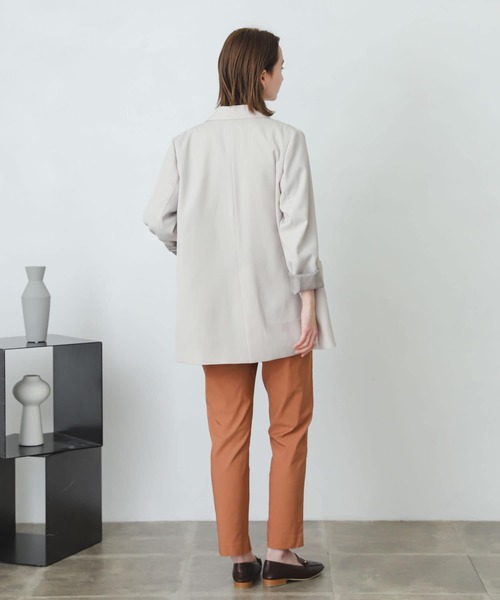 SENSE OF PLACE by URBAN RESEARCH（センスオブプレイスバイアーバンリサーチ）の「ストレッチスリムテーパードパンツ（その他パンツ・レディース・ブラック/カーキ/ピンクベージュ/ライトベージュ/ブルー/グリーン・SMALL/MEDIUM/LARGE/X-SMALL/TALL）」の17枚目の写真