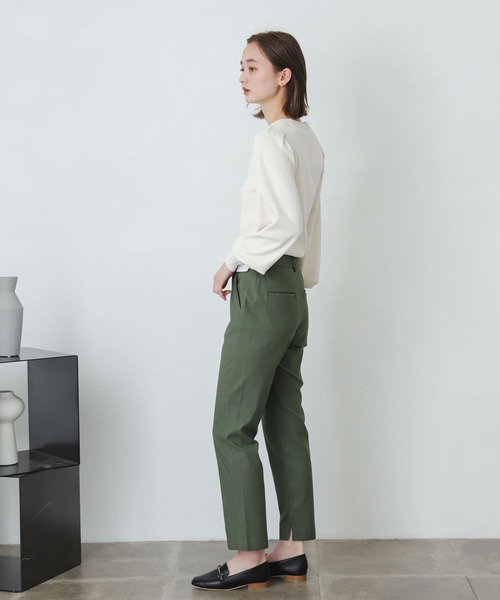 SENSE OF PLACE by URBAN RESEARCH（センスオブプレイスバイアーバンリサーチ）の「ストレッチスリムテーパードパンツ（その他パンツ・レディース・ブラック/カーキ/ピンクベージュ/ライトベージュ/ブルー/グリーン・SMALL/MEDIUM/LARGE/X-SMALL/TALL）」の21枚目の写真