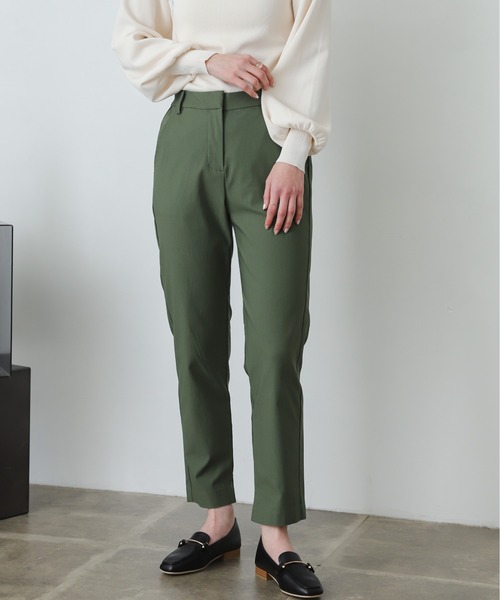 SENSE OF PLACE by URBAN RESEARCH（センスオブプレイスバイアーバンリサーチ）の「ストレッチスリムテーパードパンツ（その他パンツ・レディース・ブラック/カーキ/ピンクベージュ/ライトベージュ/ブルー/グリーン・SMALL/MEDIUM/LARGE/X-SMALL/TALL）」の3枚目の写真