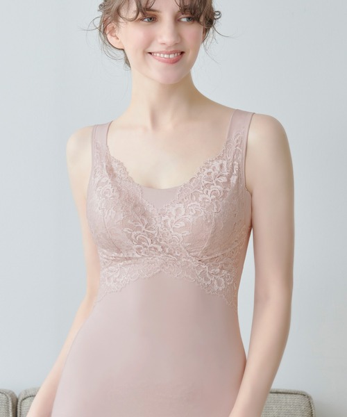 BRADELIS NEWYORK（ブラデリスニューヨーク）の「素肌なめらかハッピーフィットバストキャミ　ブラデリス　補正下着　補整　ボディシェイパー（インナーウェア/肌着・レディース・ブラック/ブルー/オレンジ系その他/ベージュ系その他/ブルー系その他/クリーム/ピンク系その他・3L/S/LL/M/L）」の6枚目の写真