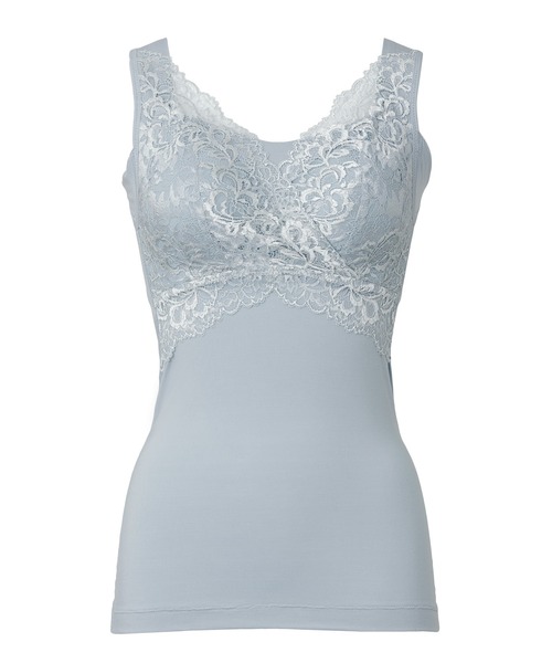 BRADELIS NEWYORK（ブラデリスニューヨーク）の「素肌なめらかハッピーフィットバストキャミ　ブラデリス　補正下着　補整　ボディシェイパー（インナーウェア/肌着・レディース・ブラック/ブルー/オレンジ系その他/ベージュ系その他/ブルー系その他/クリーム/ピンク系その他・3L/S/LL/M/L）」の22枚目の写真