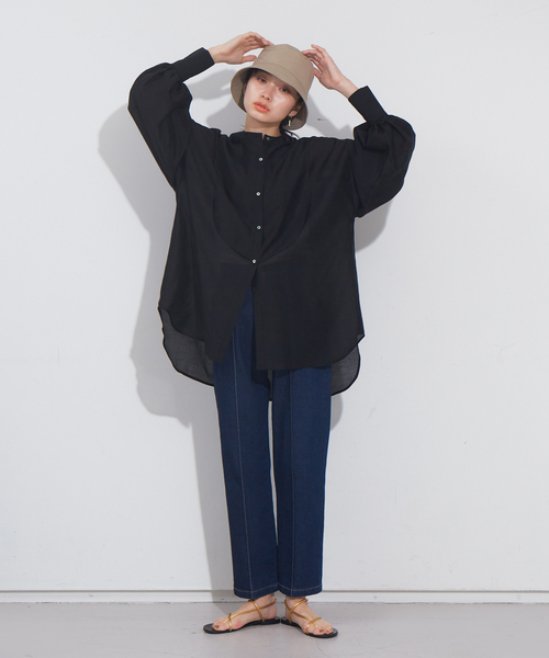 NOMINE（ノミネ）の「バンドカラーボサムシアーブラウス（シャツ