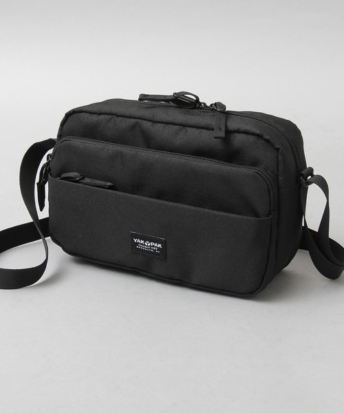 YAKPAK(ヤックパック)の「YAKPAK / ヤックパック / 撥水 600Dポリエステル / 横型 スクエアミニショルダーバッグ / white labela / ホワイトレーベル / FUNCTIONAL SHOULDER(ショルダーバッグ・メンズ・ブラック・FREE)」の10枚目の写真