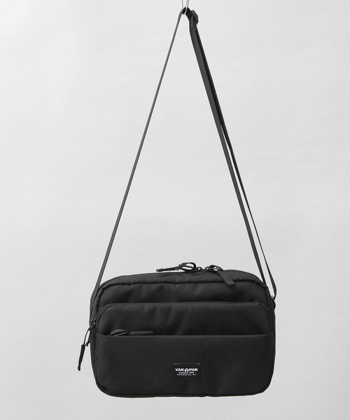 YAKPAK(ヤックパック)の「YAKPAK / ヤックパック / 撥水 600Dポリエステル / 横型 スクエアミニショルダーバッグ / white labela / ホワイトレーベル / FUNCTIONAL SHOULDER(ショルダーバッグ・メンズ・ブラック・FREE)」の5枚目の写真