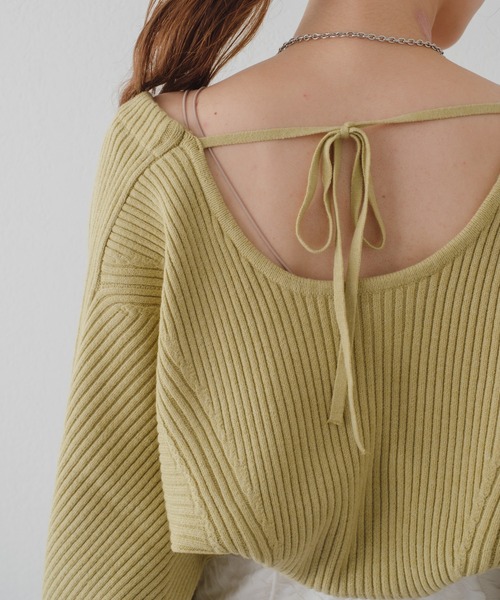 Kastane（カスタネ）の「リブニットボレロ（カーディガン/ボレロ・レディース・ブラック/グリーン/アイボリー・FREE）」の13枚目の写真