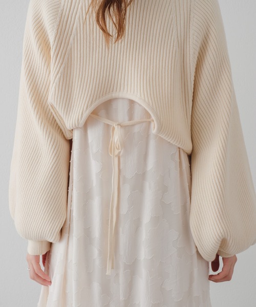 Kastane（カスタネ）の「リブニットボレロ（カーディガン/ボレロ・レディース・ブラック/グリーン/アイボリー・FREE）」の19枚目の写真