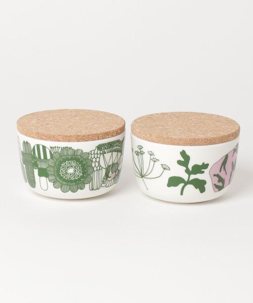 marimekko(マリメッコ)の「Elokuun Varjot / bowl 2,5dl 2pcs(食器・レディース・グリーン・FREE)」の4枚目の写真