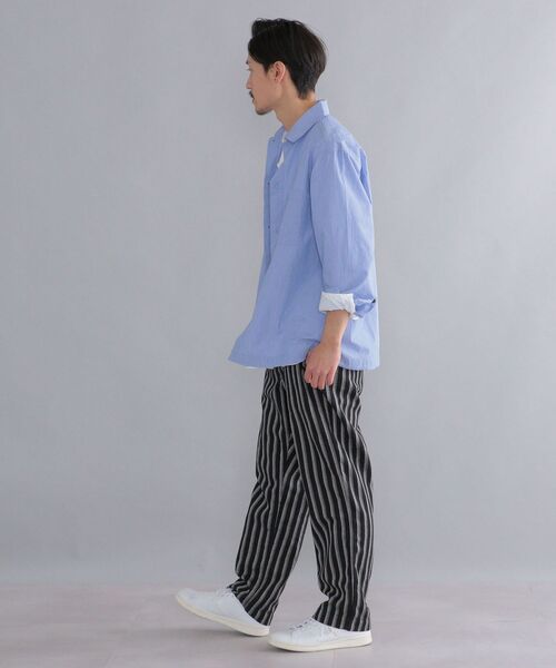 SHIPS（シップス）の「SHIPS: japan quality コットン/ナイロン コードレーン シャツブルゾン（ブルゾン・メンズ・ライトブルー/ネイビー・SMALL/MEDIUM/LARGE/X-LARGE）」の20枚目の写真