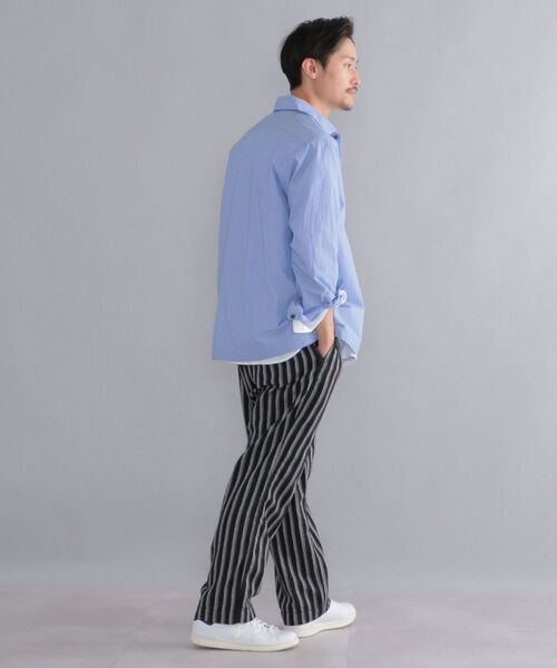 SHIPS（シップス）の「SHIPS: japan quality コットン/ナイロン コードレーン シャツブルゾン（ブルゾン・メンズ・ライトブルー/ネイビー・SMALL/MEDIUM/LARGE/X-LARGE）」の18枚目の写真