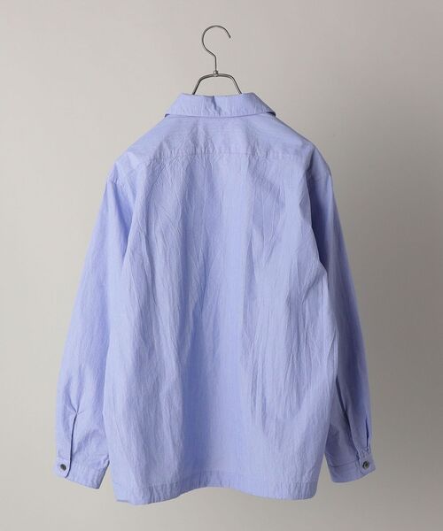 SHIPS（シップス）の「SHIPS: japan quality コットン/ナイロン コードレーン シャツブルゾン（ブルゾン・メンズ・ライトブルー/ネイビー・SMALL/MEDIUM/LARGE/X-LARGE）」の7枚目の写真