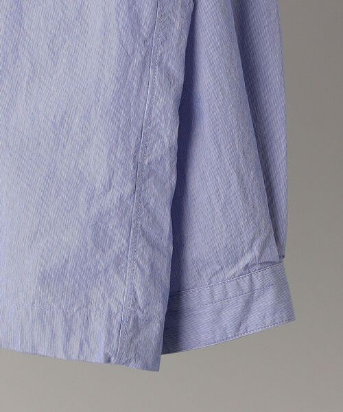 SHIPS（シップス）の「SHIPS: japan quality コットン/ナイロン コードレーン シャツブルゾン（ブルゾン・メンズ・ライトブルー/ネイビー・SMALL/MEDIUM/LARGE/X-LARGE）」の5枚目の写真