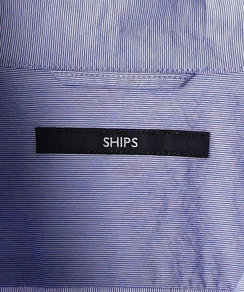 SHIPS（シップス）の「SHIPS: japan quality コットン/ナイロン コードレーン シャツブルゾン（ブルゾン・メンズ・ライトブルー/ネイビー・SMALL/MEDIUM/LARGE/X-LARGE）」の3枚目の写真