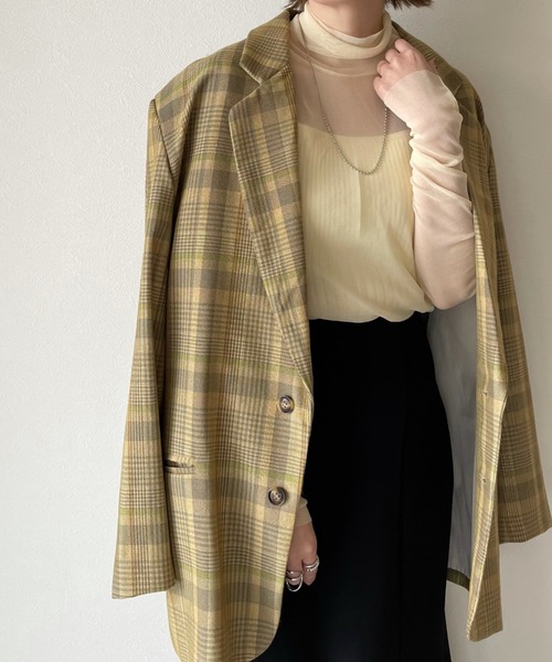 y/m by misato（イムバイミサト）の「シアータートルトップス（Tシャツ/カットソー・レディース・モカ/アイボリー/ブラック・FREE）」の18枚目の写真