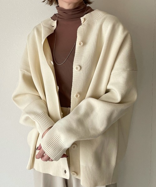 y/m by misato（イムバイミサト）の「シアータートルトップス（Tシャツ/カットソー・レディース・モカ/アイボリー/ブラック・FREE）」の8枚目の写真