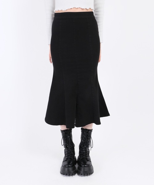 WC(ダブル シー)の「ジップマーメイドスカート(スカート・レディース・ブラック/ブルー系その他・FREE)」の3枚目の写真