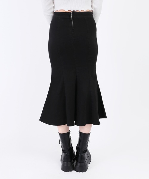 WC(ダブル シー)の「ジップマーメイドスカート(スカート・レディース・ブラック/ブルー系その他・FREE)」の8枚目の写真