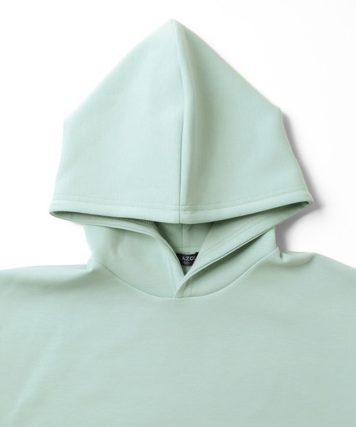 GLAZOS(グラソス)の「ダンボールニット・ドロップショルダーエンボスロゴパーカー【セットアップ対応】(パーカー・キッズ・ブラック/サックスブルー/ライム/グレー・140cm/160cm/150cm/170cm/130cm)」の17枚目の写真