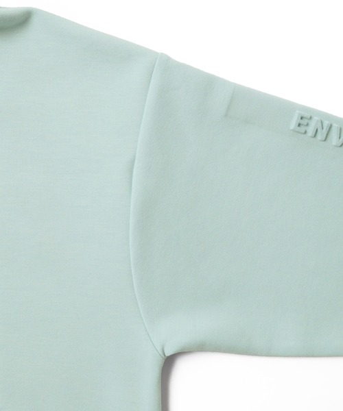 GLAZOS(グラソス)の「ダンボールニット・ドロップショルダーエンボスロゴパーカー【セットアップ対応】(パーカー・キッズ・ブラック/サックスブルー/ライム/グレー・140cm/160cm/150cm/170cm/130cm)」の12枚目の写真