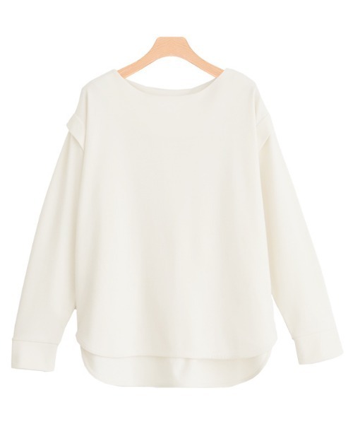 Pierrot(ピエロ)の「ポンチショルダータックプルオーバー(Tシャツ/カットソー・レディース・ブラック/ブルー/アイボリー/グリーン系その他・M/L)」の8枚目の写真