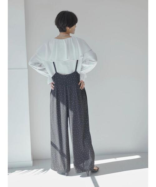 AMERICAN HOLIC（アメリカンホリック）の「キャミサロペット（サロペット/オーバーオール・レディース・ドット/ダークネイビー・L/M）」の16枚目の写真