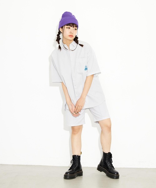 X-girl(エックスガール)の「TWILL EASY HALF PANTS(その他パンツ・レディース・ライトグレー・XS/S/M)」の18枚目の写真