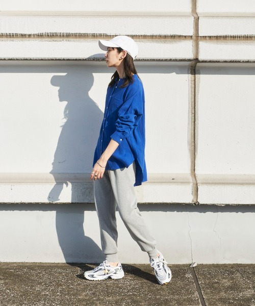 Auntie Rosa Holiday（アンティローザホリデー）の「※入荷禁止※ダブルガーゼオーバーサイズシャツ（シャツ/ブラウス・レディース・ブルー/ピンク/アイボリー/ブラック/グリーン・FREE）」の12枚目の写真