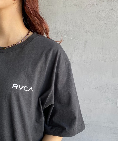 RVCA（ルーカ）の「[RVCA/ルーカ] MALTINATIONAL SLUB ST バックロゴプリントTシャツ（Tシャツ/カットソー・レディース・ブラック/オフホワイト・M/L）」の5枚目の写真