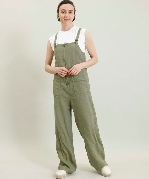 Johnbull(ジョンブル)の「リネンチューブサロペット(サロペット/オーバーオール・レディース・ベージュ/オリーブ/ブラック・SMALL/LARGE/X-LARGE/MEDIUM)」の7枚目の写真