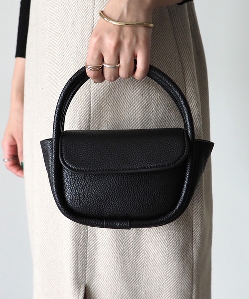 Riberry（リベリー）の「ミニラウンドハンドバッグ（ハンドバッグ・レディース・ダークブラウン/ブラック/ベージュ/ブラウン・FREE）」の11枚目の写真