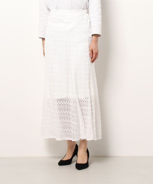 RETRO GIRL（レトロガール）の「レースマーメイドスカート（スカート・レディース・オフホワイト/ブラック・FREE）」の6枚目の写真