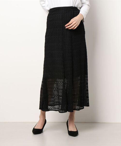 RETRO GIRL（レトロガール）の「レースマーメイドスカート（スカート・レディース・オフホワイト/ブラック・FREE）」の5枚目の写真