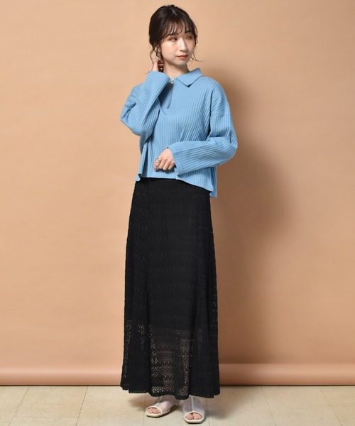 RETRO GIRL（レトロガール）の「レースマーメイドスカート（スカート・レディース・オフホワイト/ブラック・FREE）」の13枚目の写真