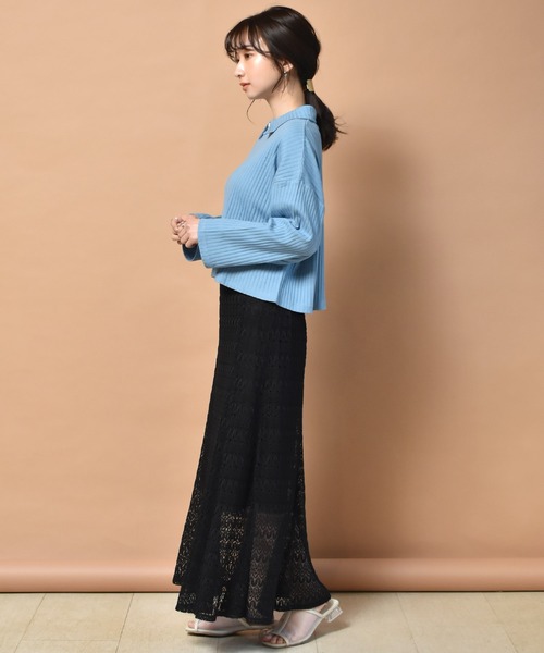 RETRO GIRL（レトロガール）の「レースマーメイドスカート（スカート・レディース・オフホワイト/ブラック・FREE）」の12枚目の写真