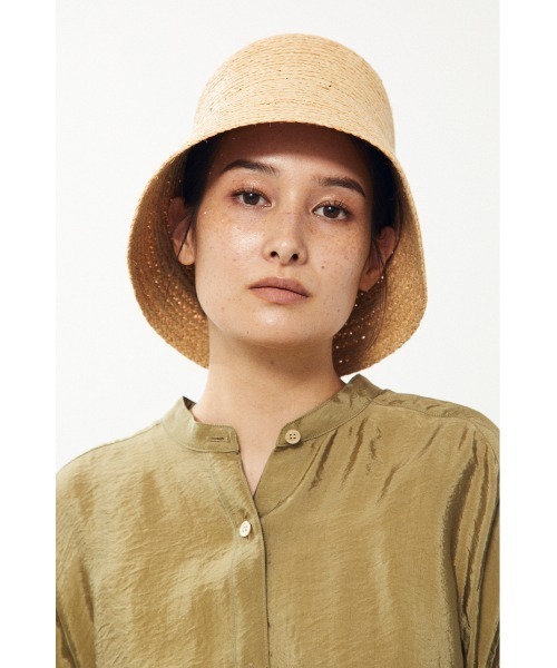 BLACK BY MOUSSY(ブラックバイマウジー)の「band collar satin shirt( バンドカラーサテンシャツ)(シャツ/ブラウス・レディース・ブラック/カーキ/ブルー・FREE)」の18枚目の写真