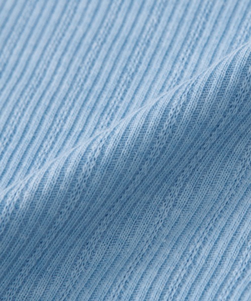 Bonjour Girl（ボンジュールガール）の「【Planforotherday/プラン・フォー・アザーデイ】baby smile button cardigan ベイビースマイルボタンカーディガン（カーディガン/ボレロ・レディース・ブルー・FREE）」の7枚目の写真