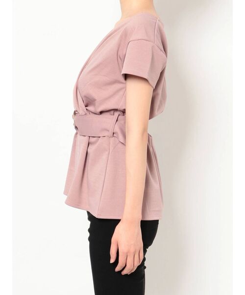 RESEXXY(リゼクシー)の「カシュクールカットトップス(Tシャツ/カットソー・レディース・ブラック/ピンク/ホワイト・FREE)」の18枚目の写真